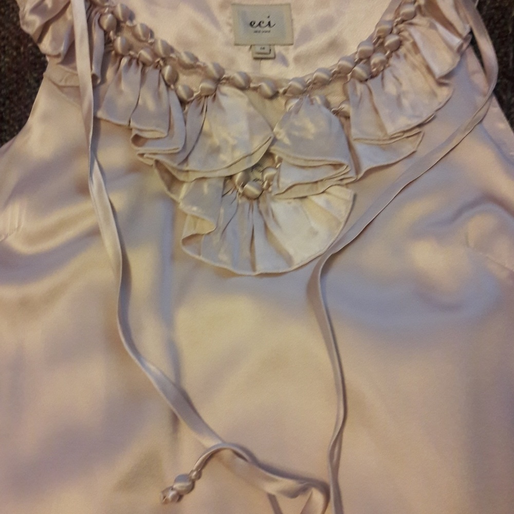 Victorian style silk shift by eci NY